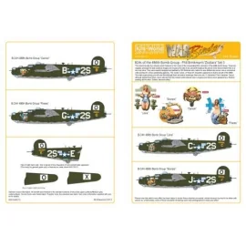 Consolidated B-24J Liberator Phil Brinkmans Zodiacs Pt 3 (4) 834th BS 486 BG. 2S-C Libra; 2S-J Scorpio; 2S-B Cancer; 2S-G Pisce