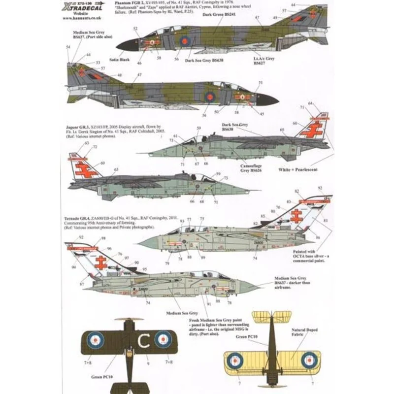 RAF History 41 Sqn Pt 1 (4) S.E.5a E3977/C Lt R.R.Barksdale St Omer 1918; Bristol Bulldog Mk.IIA K2184/K c Flight RAF Northolt 1