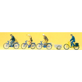 Figuras Ciclistas y remolque para bicicletas