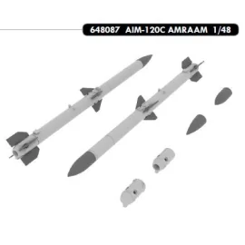 AIM-120C AMRAAM - 2 pcs of US air-air missile (beyond-visual-range air-to-air missile) - Each rocket consists of the main bo