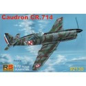 Maqueta Caudron CR.714. Decals 4 version for France and Finland