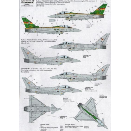 Eurofighter EC2000 Typhoon (2) ZJ936 QO-C 3 Sqn RAF Coningsby commemorating the 100th Anniversary of the Squadrons formation an