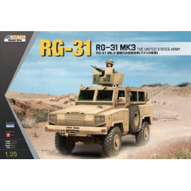 Maqueta RG-31 MK3 (US ARMY)Initial release will include: MASTER BOX's CHECK POINT IRAQ - 4 US ARMY FIGURES, J'S WORK'S ˝C
