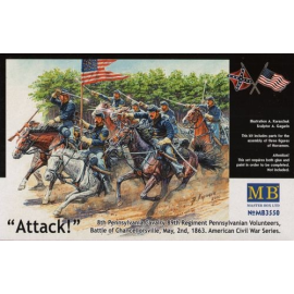 Figuras US Civil War Series: The Attack of the 8th Pennsylvania Cavalry