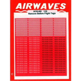 Remove Before Flight Etiquetas 150 banderas de papel re-lanzado