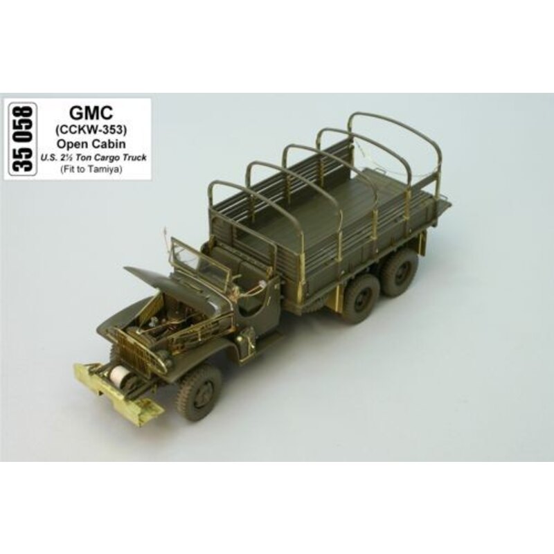 GMC open canopy (diseñado para ser ensamblado con maquetas de Tamiya)