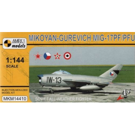 Mikoyan MiG-17PF / 17PFU Fresco MiG-D / E (URSS Checoslovaquia Hungría Egipto) 1/144 - Modelos Mark I M14410