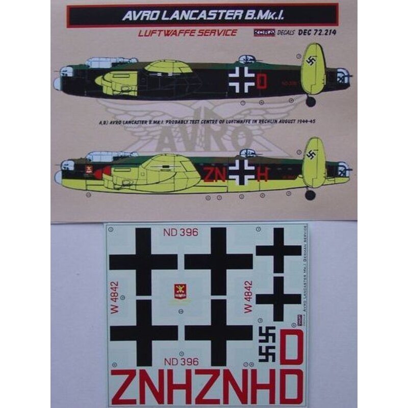 Avro Lancaster BMkI Luftwaffedesigned para utilizarse con kits Airfix , Hasegawa y Revell