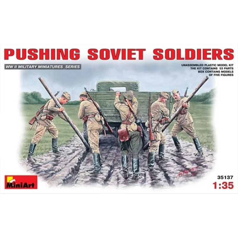 Soviet Soldiers (WWII) Pushing