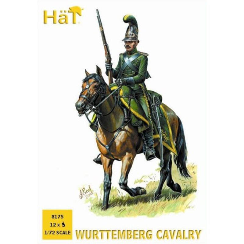 Figuras históricas Wurttemberg Cavalry Napoleonic x 12 mounted figures