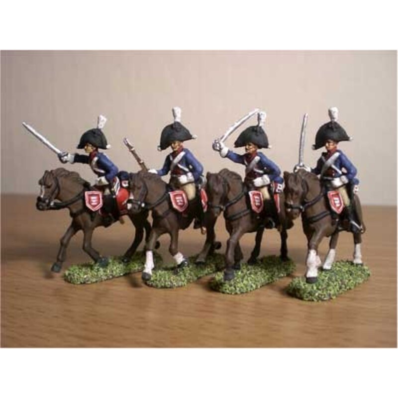 Figuras históricas Napoleonic 1806 Prussian Dragoons