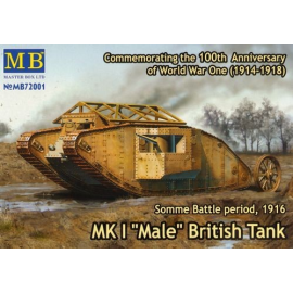 British Mk.I Tank masculino . Somme, 1916