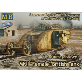 British Mk.I Tank Mujer . Somme, 1916