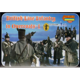 Figuras históricas Napoleónica Infantería de Línea Británica en Abrigos 1