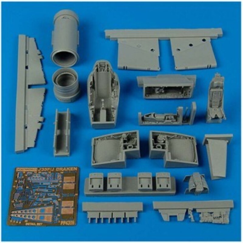 Saab J-35F Draken detail set (diseñado para ser ensamblado con maquetas de Hasegawa)