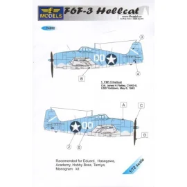 Grumman F6F-3 Hellcat (designed to be used with Eduard, Hasegawa, Academy, Hobby Boss, Tamiya and Monogram kits)