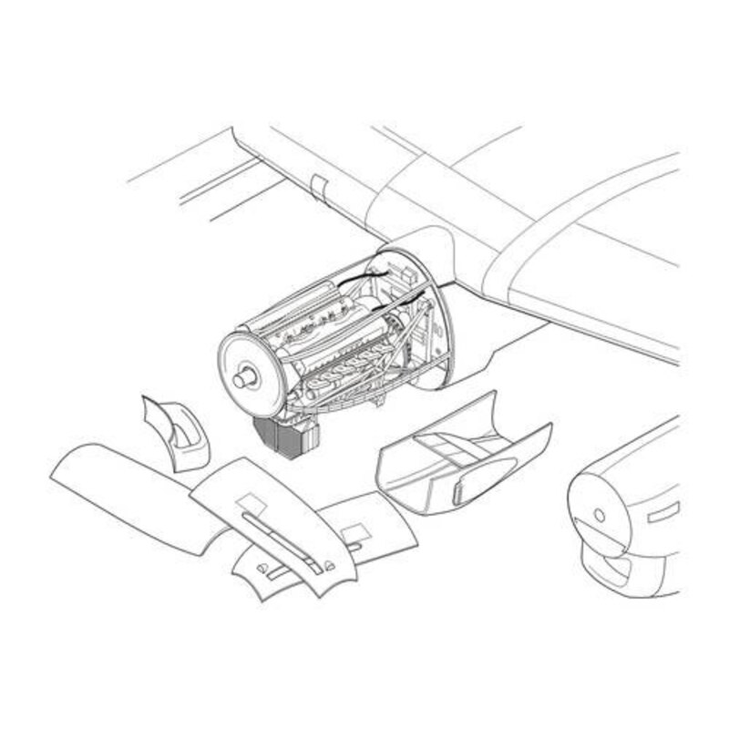 Avro Lancaster Mk.I / III - UN sistema del motor ( diseñado para ser utilizado con los kits de Airfix ) conjunto detallado con p