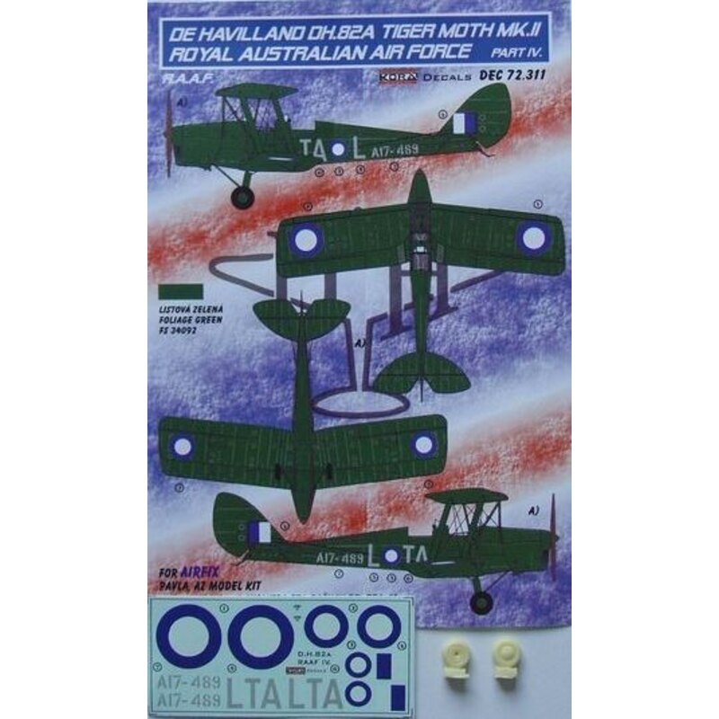 de Havilland Tiger Moth DH.82A Mk.II RAAF Parte 4 (diseñado para ser agricultura con Airfix, Modelos Pavla y kits Modelo AZ)