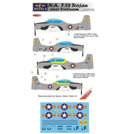 North American T-28 Trojan sobre Vietnam (diseñado para ser la agricultura con kits Espada, Testor y Heller)