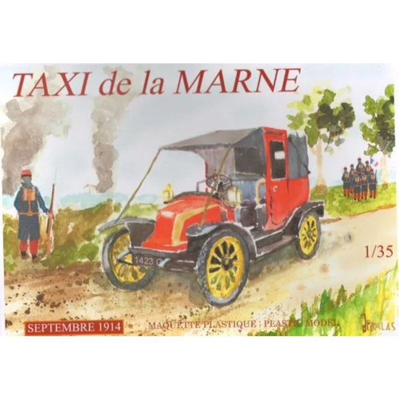 Taxi De La Marne. Septiembre 1914. 600 de éstos eran los taxis de París Renault requisados ​​para transportar tropas en el año d