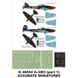  Máscaras insignias Ilyushin Il-2M3 2 máscara de canopy (exteriores e interiores) + 2 (diseñado para ser la agricultura con kits