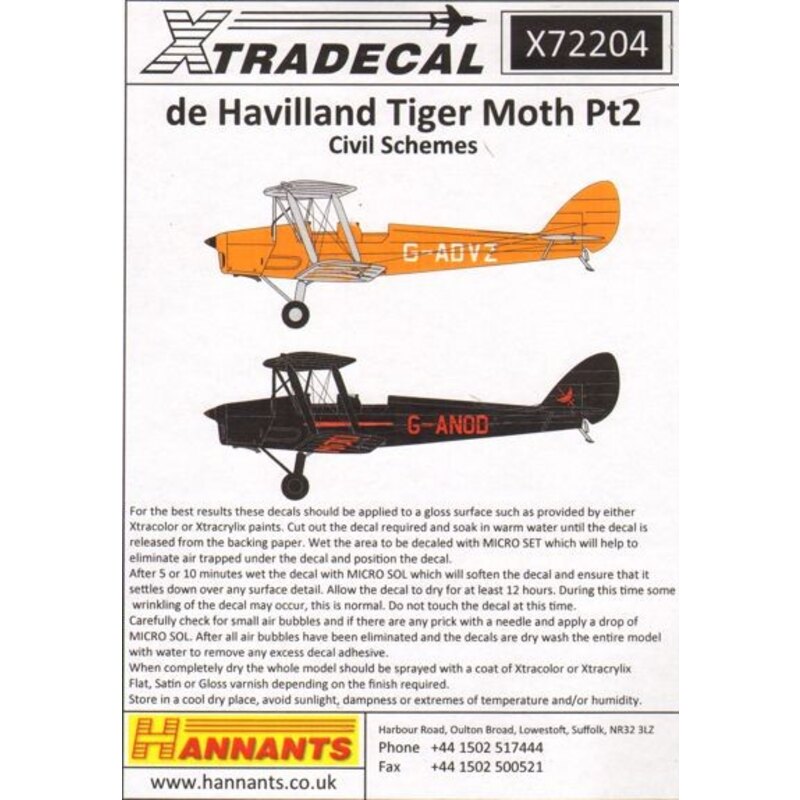 de Havilland Tiger Moth DH.82A Pt 2 en esquemas colorida Civiles. (9) ZK-BFH Croydon Aircraft Works, Manderfield Aeródromo Nueva