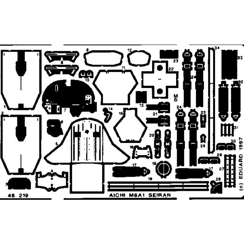 Aichi M6A-1 Seiran (diseñado para ser ensamblado con maquetas de Tamiya)