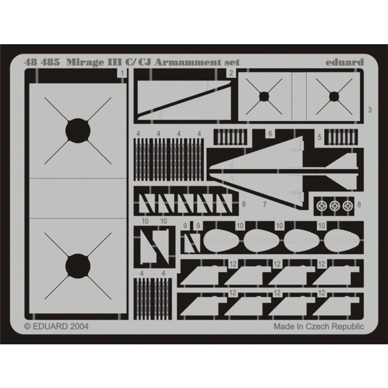 Dassault Mirage III armament (diseñado para ser ensamblado con maquetas de Eduard)