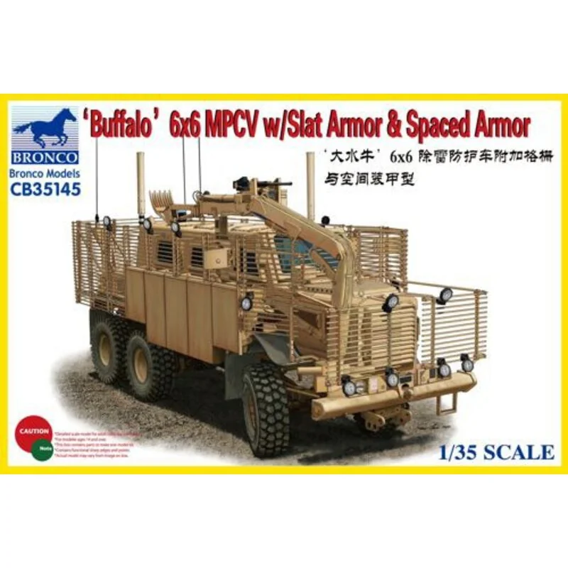 Buffalo MPCV 6x6 con lamas Armour y Spaced Armour