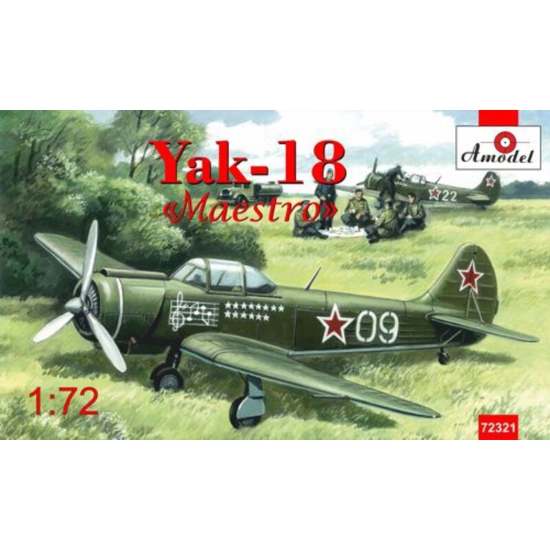 Yak-18 Maestro Este kit representa un entrenador Yak-18P convierte a parecer un luchador soviético WW2 para la multi-premiada 