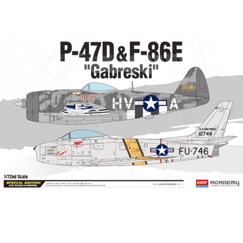 P-47D y 86E-F Como Gabreski