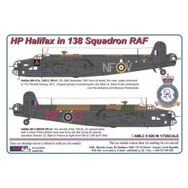  Calcomanía Handley-Página Halifax Mk / Mk.II en el 138 Escuadrón de la RAF