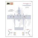 Norte-americano / Rockwell OV-10A Broncos plantillas de fuselajes (alta) a saber: