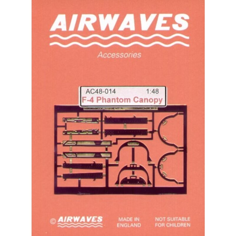 F-4 Phantom canopy set (diseñado para ser ensamblado con maquetas de Hasegawa)
