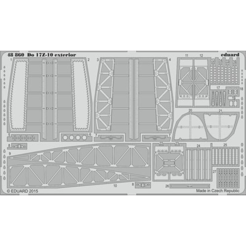 Dornier Do 17Z-10 exterior (diseñado para ser utilizado con kits ICM)