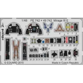 Dassault Mirage IIIE interior (diseñado para ser utilizado con los kits modelo cinético) juegos zoom son versiones simplificad