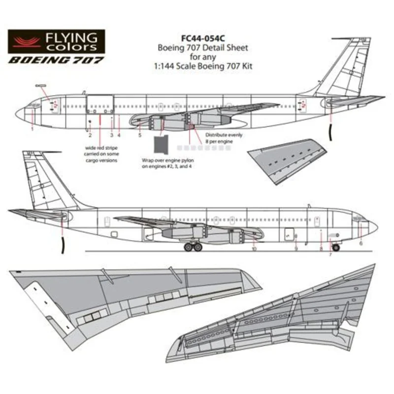 Boeing 707 Detalle de hoja (Paneles Coroguard Inspar)