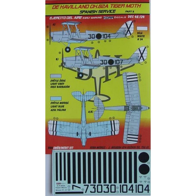 Havilland Tiger Moth DH.82A de (Servicio Español) (diseñado para ser utilizado con los kits Smer) Parte II