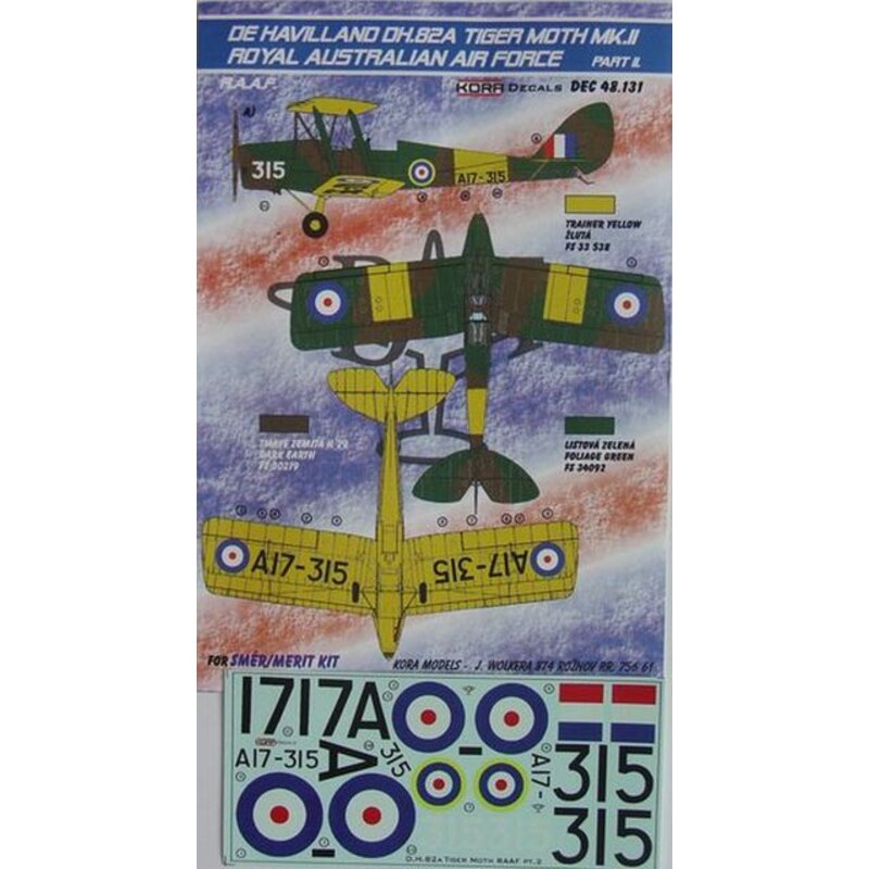 De Havilland Tiger Moth DH.82A Mk.II (RAAF) (diseñado para ser utilizado con los kits Smer) Parte II