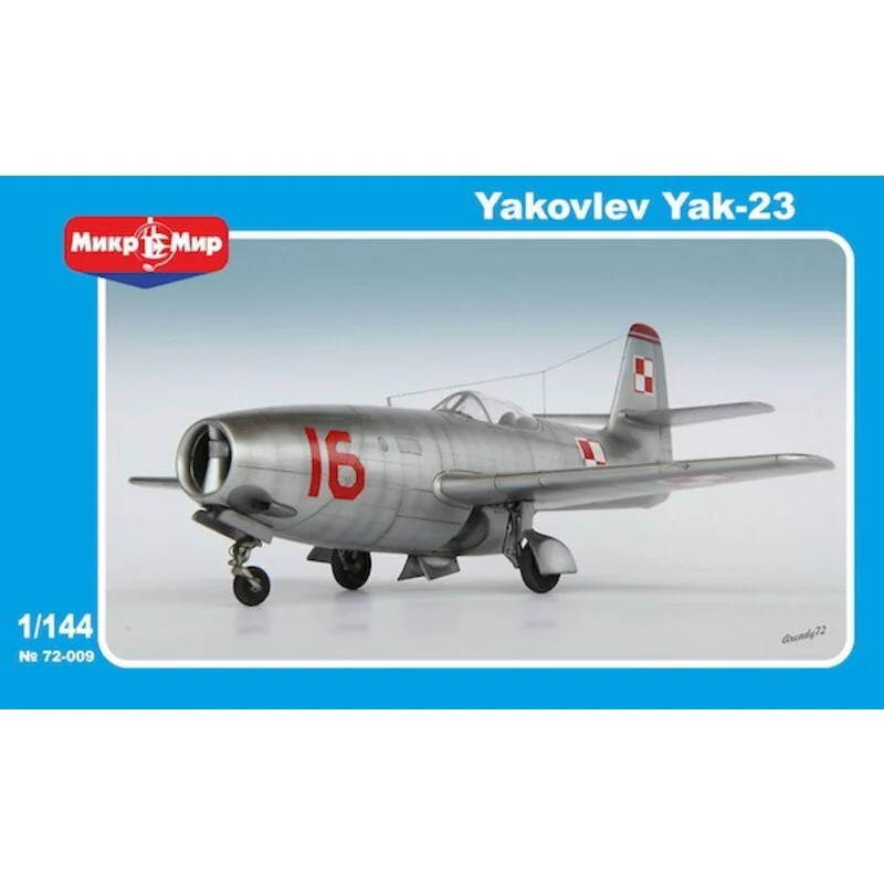 Yakovlev Yak-23 de combate soviéticos El kit se compone de dos modelos de una sola versión de asiento y un doble plazas.