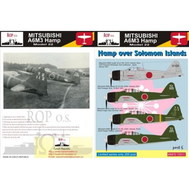 modelo Mitsubishi A6M3 Zero Hamp 32 - Hamp sobre Islas Salomón parte 1