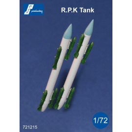 Tanques RPK. Conjunto de 2 tanques RPK con 8 bombas dtbu con Mirage 5F - IIIO - 50 - Panthera - ...