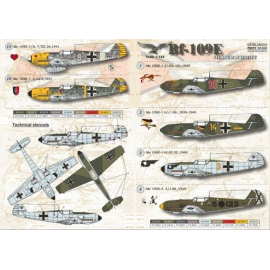 Messerschmitt Bf 109E 1. Bf 109E-12 / JG 101, 1939.2. Bf 109E-16 / J 189, 1940.3. Bf 109E-16 / JG 52, 1940.4. Bf 109E-3 3 / J 88