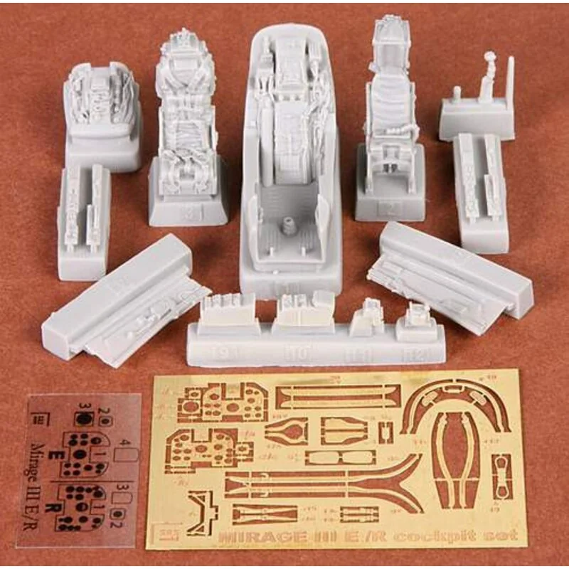 Dassault Mirage IIIE / set cabina R (diseñado para ser utilizado con los kits cinética)