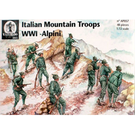 Figuras Las tropas de montaña ITALIANO Primera Guerra Mundial alpini x 45 piezas