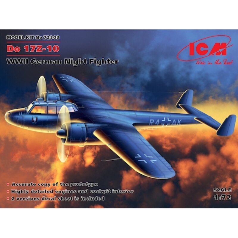 Bomber Dornier Do-17Z 2 WWII tedesco (100% nuovi stampi)