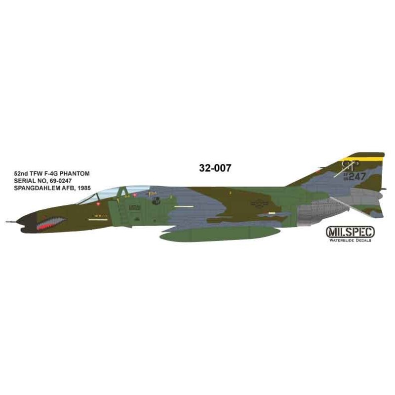 McDonnell F-4G Phantom 52ª TFW SPANGDAHLM AB 1985