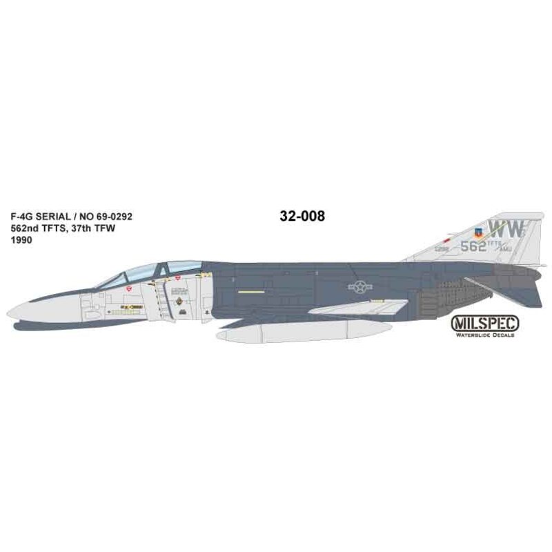 McDonnell F-4G Phantom 652a STTV 37ª TFW 1990