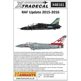  Calcomanía Actualización de la RAF 2015-2016 (3) Eurofighter Typhoon FGR.4 ZK315 41 (R)