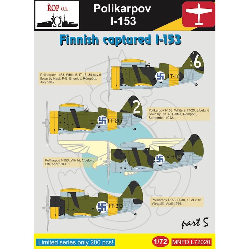 Polikarpov I-153 - capturado finlandés I-153 Parte 5